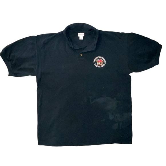 Vintage Anvil Operation Iraqi Freedom Coalition Forces Polo Shirt Eagle Crest XL - Picture 1 of 6